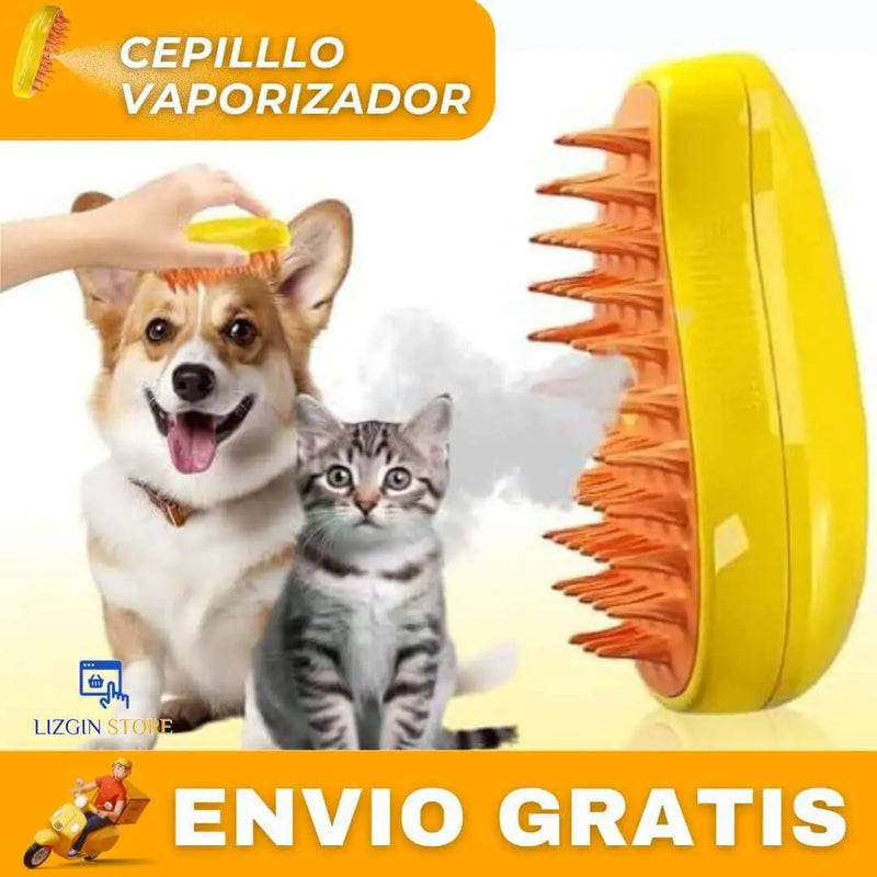 Cepillo Vaporizador PETCARE - Mantén tu Casa Sin Pelos y a tu Mascota Radiante